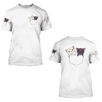 Discover Sailor Moon cats 3D T Shirts