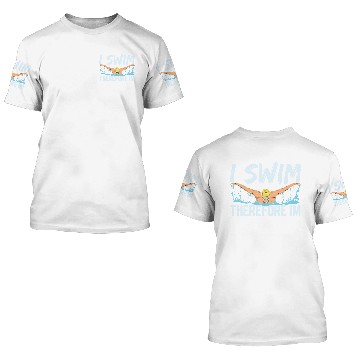 Discover Swim Design for a Expert Swimmer 3D T Shirts