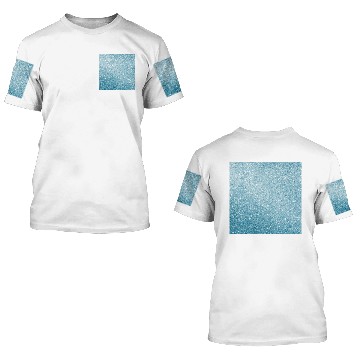 Discover Light Blue Glitter Pattern 3D T Shirts
