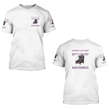 Discover Funny Pinball Machine Saying 3D T Shirts
