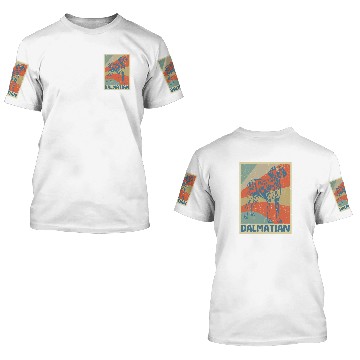 Discover Dalmatian Vintage 3D T Shirts