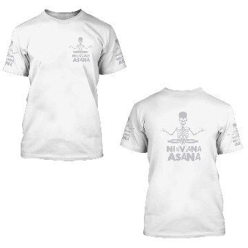 Discover nirvana Asana t yoga skeleton T 3D T Shirts