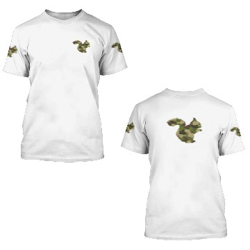Discover Squirrel Wild Camouflage 3D T Shirts