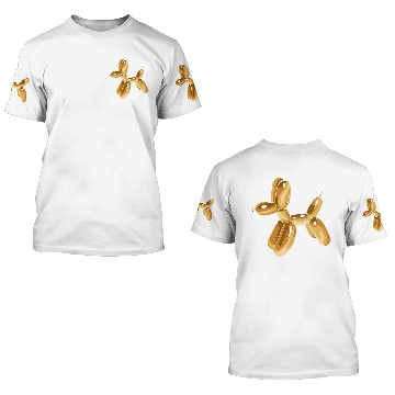 Discover Balloon Dog Silver 3D T Shirts