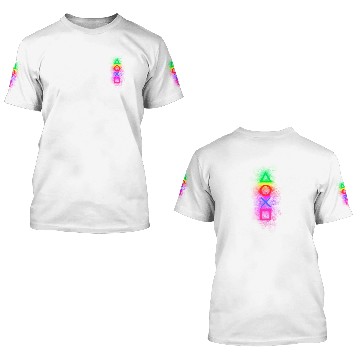 Discover PlayStation buttons 3D T Shirts