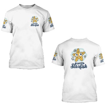 Discover MAKE A WISH ON A STARFISH 3D T Shirts