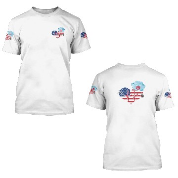 Discover NICU Nurses USA Flag 3D T Shirts