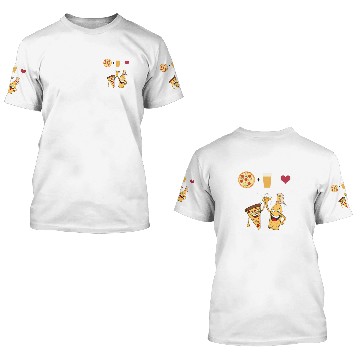 Discover All we need is beer and pizza design 3D T Shirts