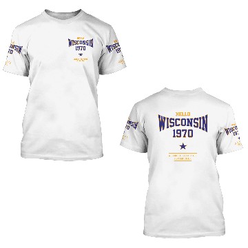 Discover Hello Wisconsin 3D T Shirts