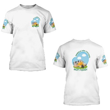 Discover animals not food 3D T Shirts