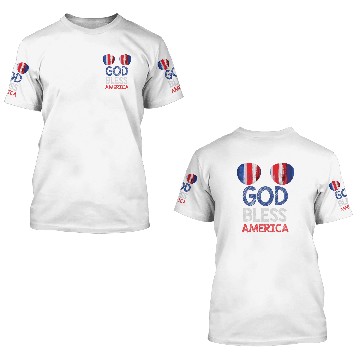 Discover GOD BLESS america 3D T Shirts