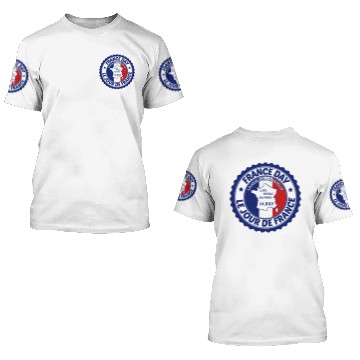 Discover happy bastille day 3D T Shirts