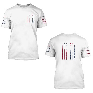 Discover Red White Blue Air Force Flyover 3D T Shirts