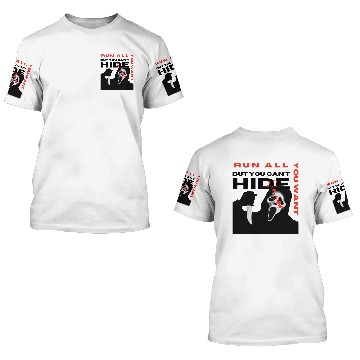 Discover Crimes Mystery ghost face 3D T Shirts