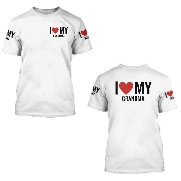 Discover I Love My Grandma 3D T Shirts
