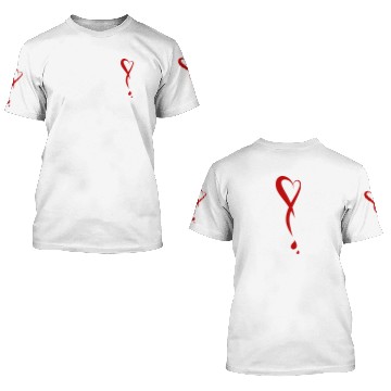 Discover Heart as exclamation point, bleeding heart 3D T Shirts