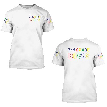 Discover Grade Rocks Back to School Design 3D T Shirts