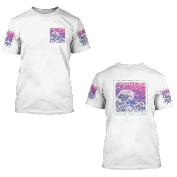 Discover Synthwave Retro Wave Kanagawa 3D T Shirts