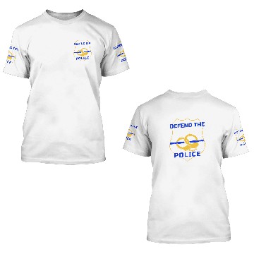 Discover Police Officer Support Pro Cop Defend The Police 3D T Shirts