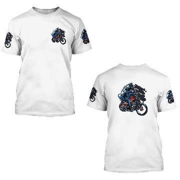 Discover Grim reaper riding 3D T Shirts
