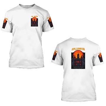 Discover Haunted house ghost 3D T Shirts