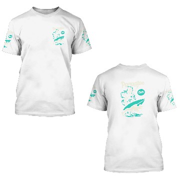 Discover Surfing skeleton 3D T Shirts
