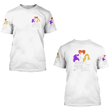 Discover Hocus Pocus time witches 3D T Shirts