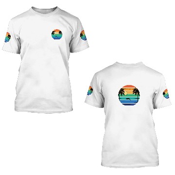Discover California venice beach long beach surf vibes 3D T Shirts