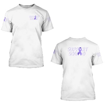 Discover Support squad ribbon stomach cancer awareness 3D T Shirts
