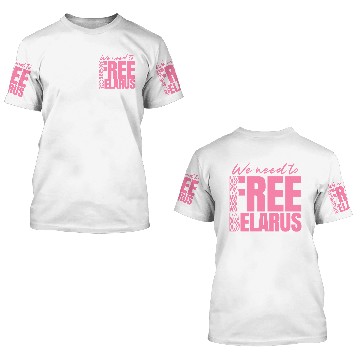 Discover Free Belarus Dictator Freedom Protest Democracy 3D T Shirts