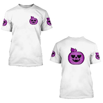 Discover Halloween Pumpkin Purple Cute 3D T Shirts