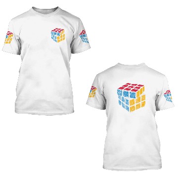 Discover Colorful Rubiks Cube Math Speedsolving Puzzle 3D T Shirts