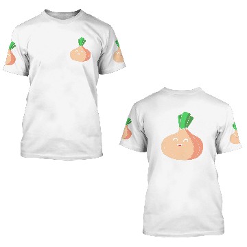Discover Culinary Chef Onion In Pocket Funny Onion 3D T Shirts