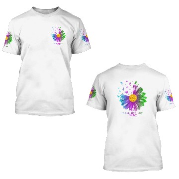 Discover Daisy Butterfly Metastatic Breast Cancer Awareness 3D T Shirts