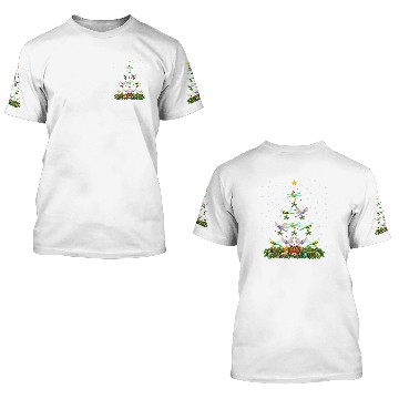 Discover Dragonfly Bird Christmas Tree 3D T Shirts