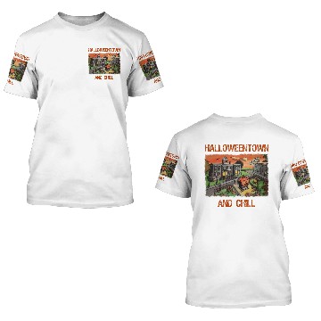 Discover halloweentown and chill white 3D T Shirts