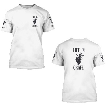 Discover Life is grape black 3D T Shirts