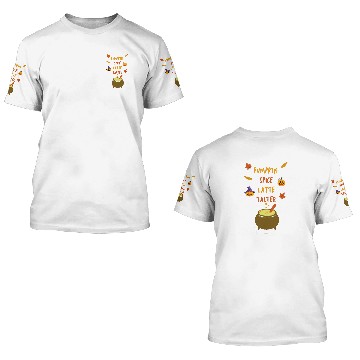 Discover pumpkin spice latte taster 3D T Shirts