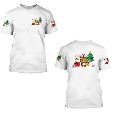 Discover Rilakkuma christmas 3D T Shirts