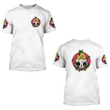 Discover Pineapple Skull 3D T Shirts
