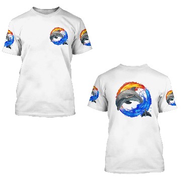 Discover Dolphin Jump 3D T Shirts