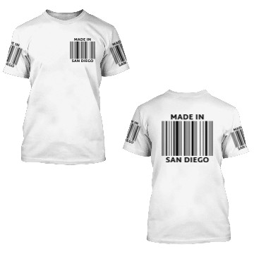 Discover Made in San Diego 3D T Shirts