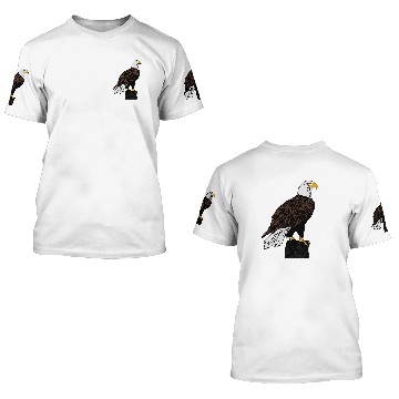 Discover Bald Eagle 3D T Shirts