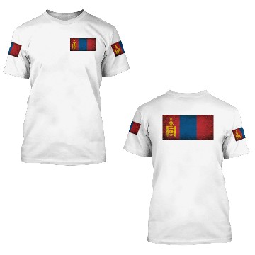 Discover Mongolia Flag 3D T Shirts