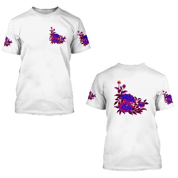 Discover Polyamorous Pride Peony Flower Arrangement 3D T Shirts