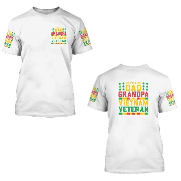 Discover Vietnam Veteran Dad Grandpa 3D T Shirts