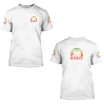 Discover Jiu Jitsu Cat Retro Vintage 3D T Shirts