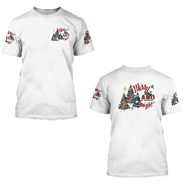 Discover Merry And Bright 3D T Shirts