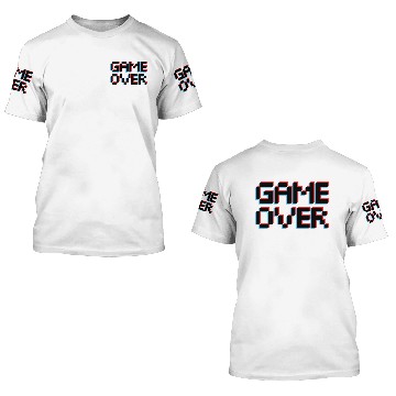 Discover Game Over Vintage 3D T Shirts