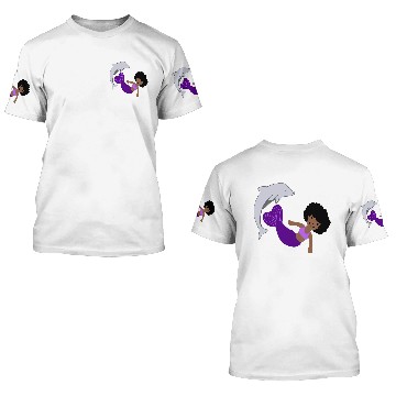 Discover dolphin mermaid dance 3D T Shirts